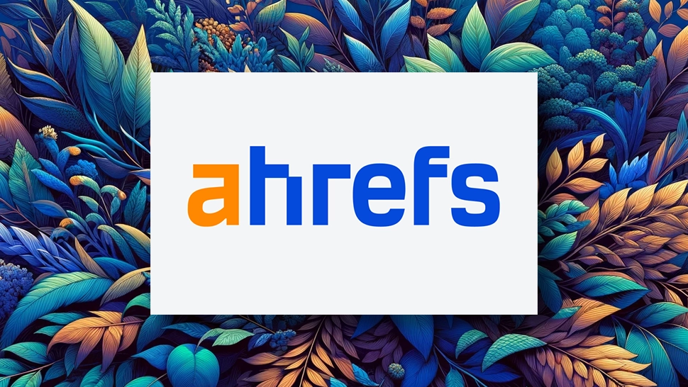 ahrefs cover - logo and plants