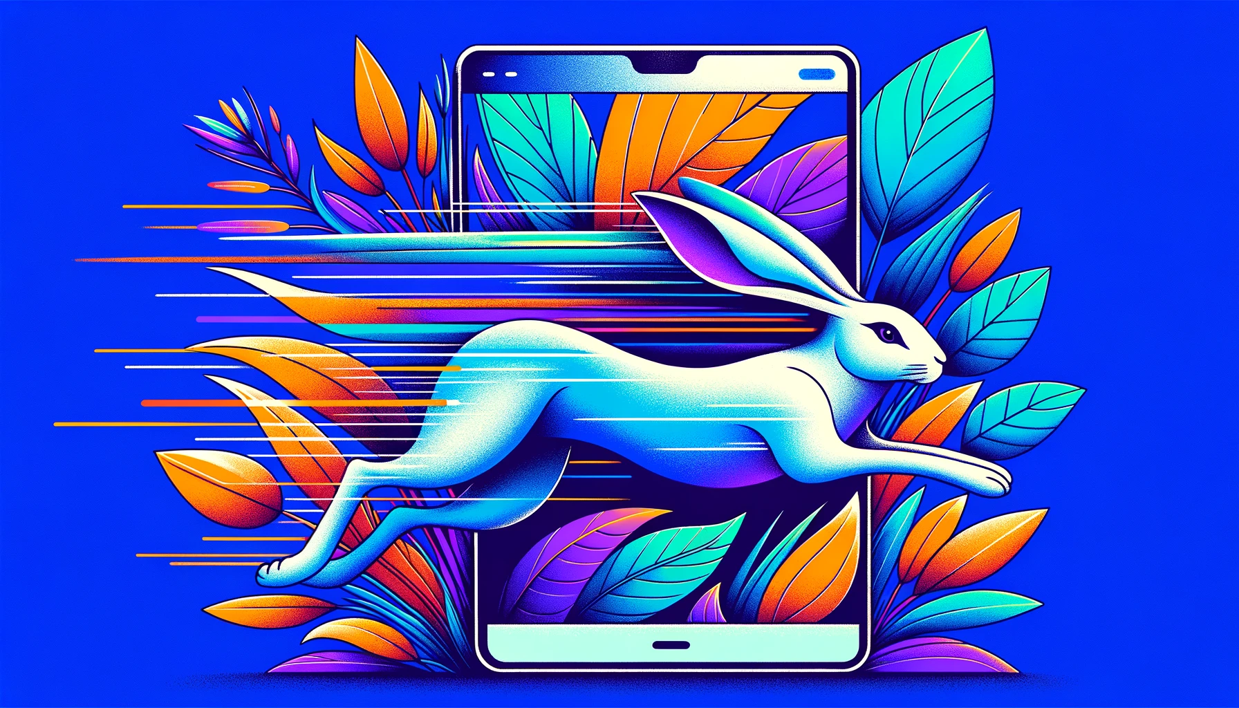 page speed cover - rabbit running and an ipad