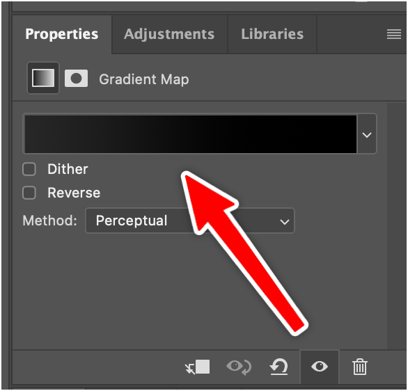 gradient map properties