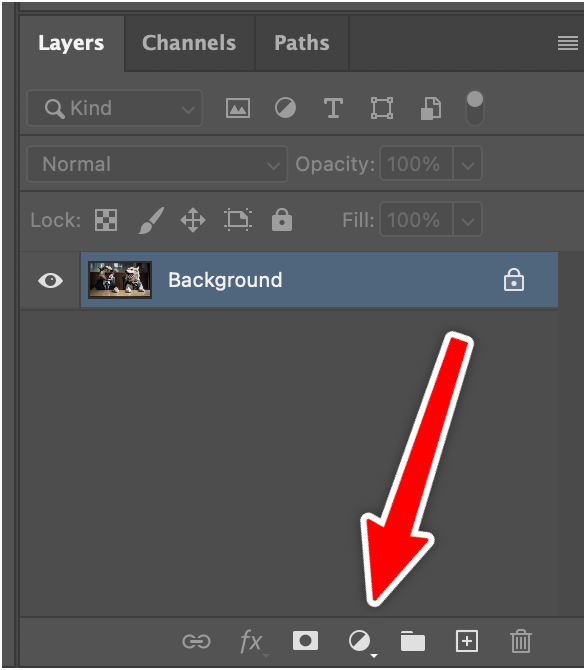 adjustment layer icon photoshop