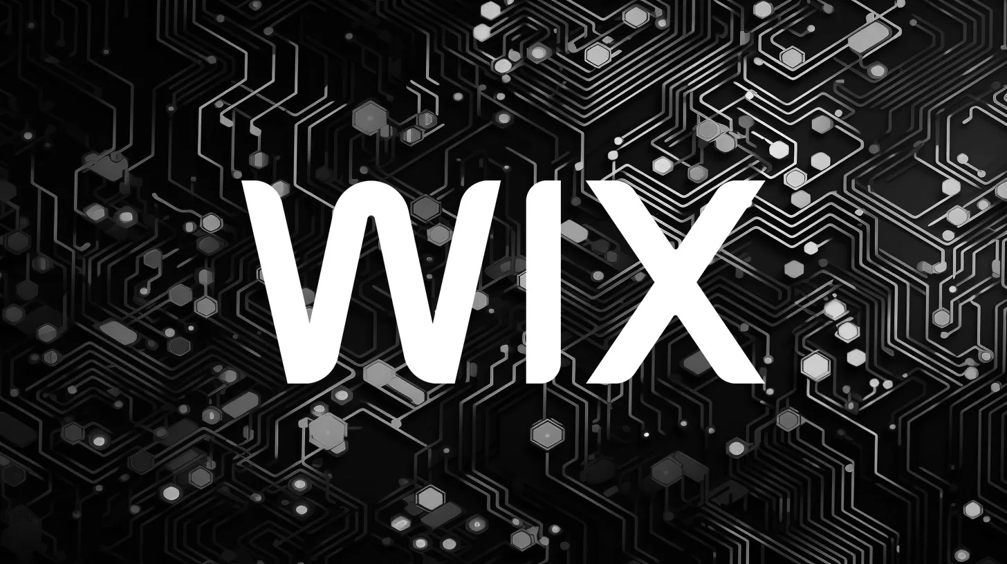 wix featured image - wix logo and electronic background