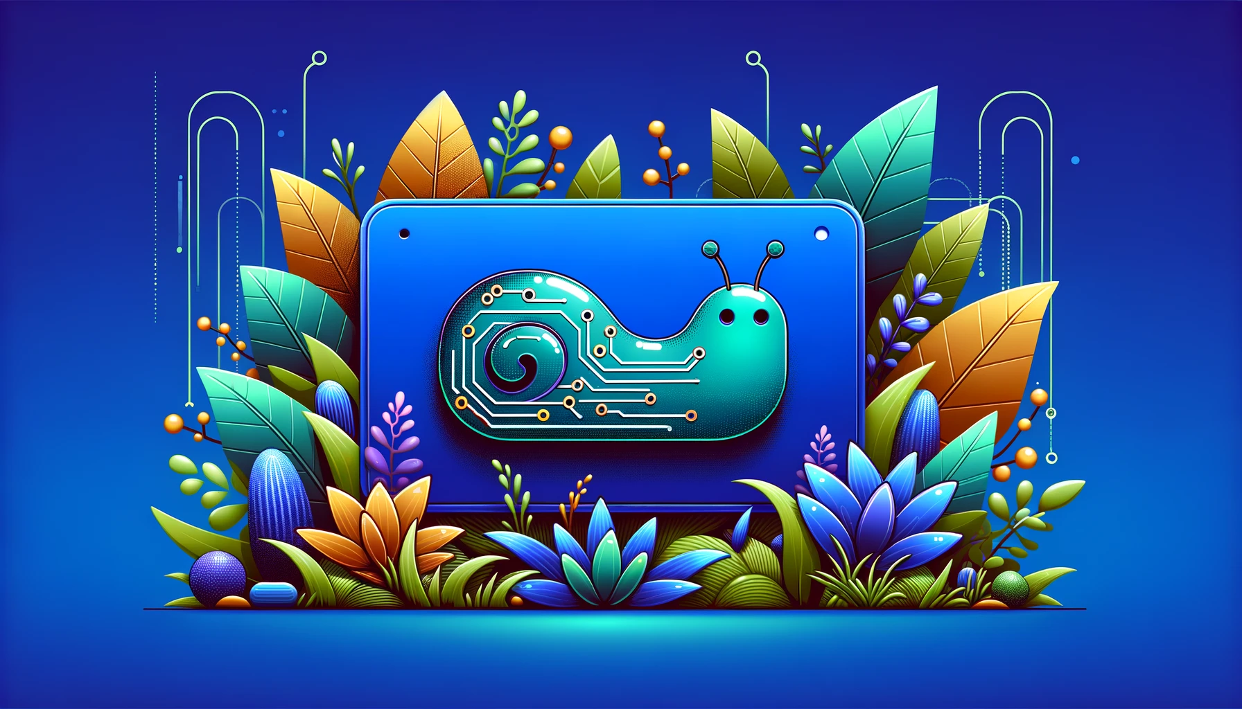 url slug featured image - techno slug illustration