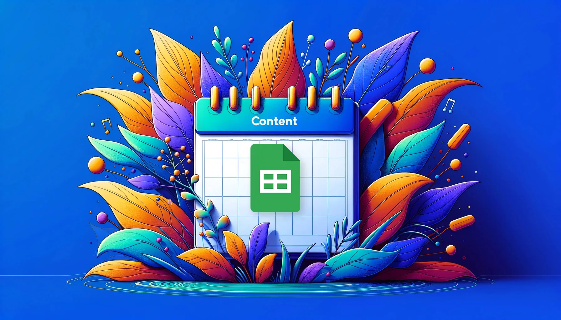 content calendar google sheets template cover image