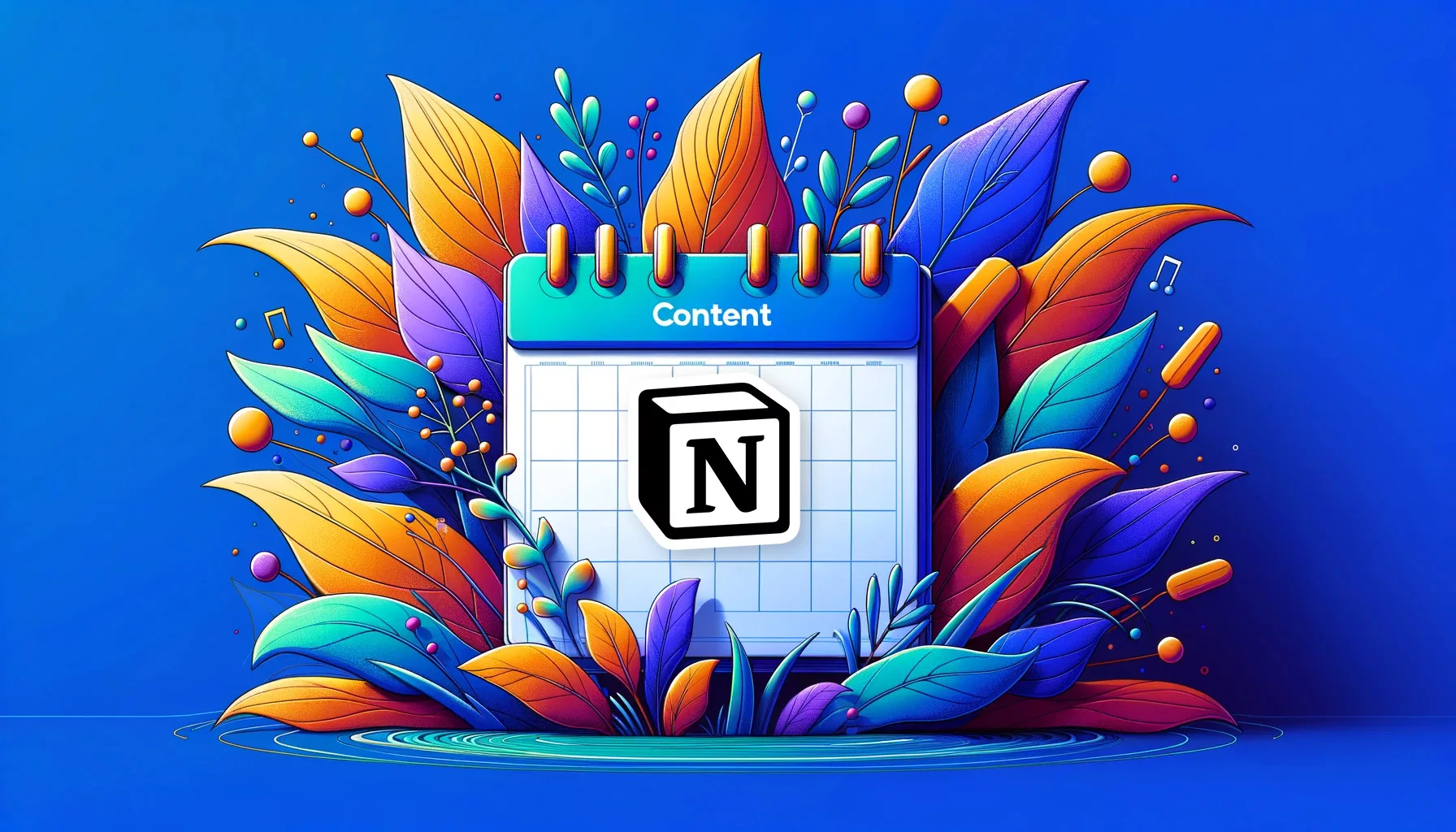 content calendar notion template cover image