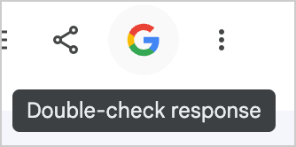 double-check response button